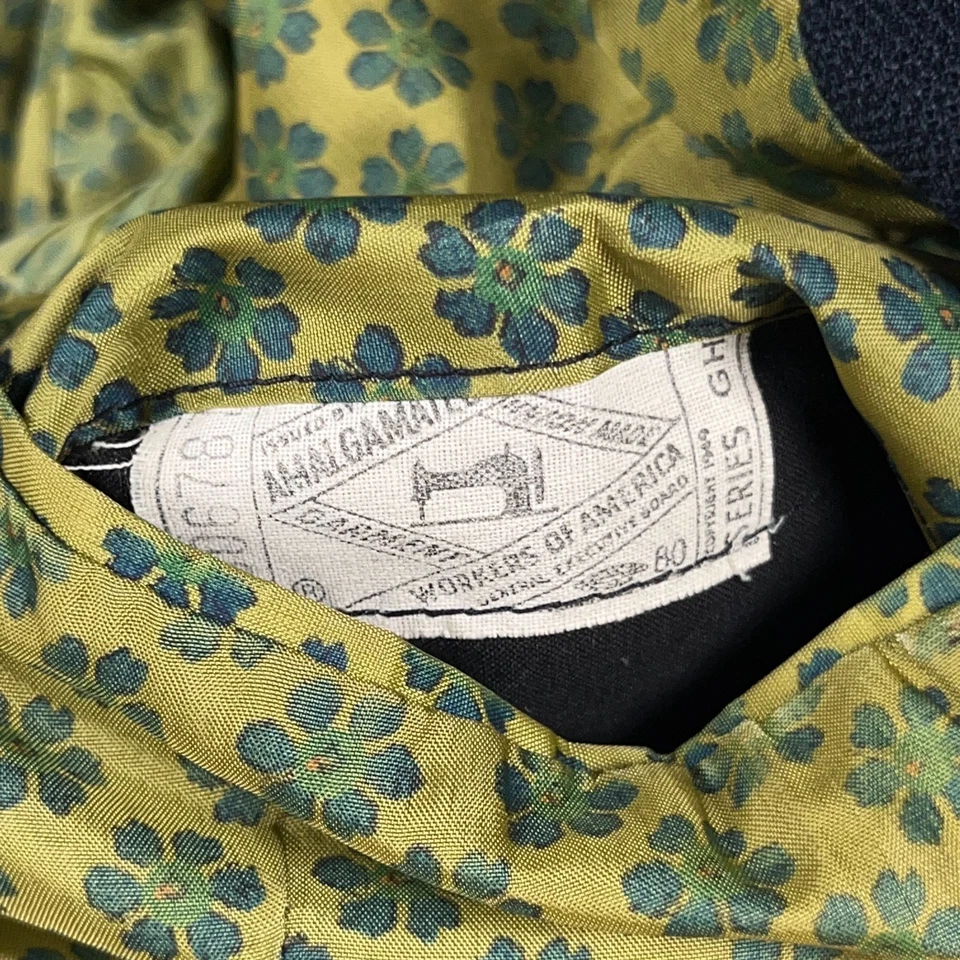 Traje De Colección Carroll & Co Beverly Hills Para Hombre 42/32x29 Azul Marino Lana Años 50 Foto 3 de 4