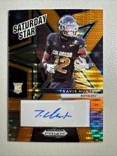 2025 Panini Prizm Draft Saturday Stars RC Auto Orange Pulsar Travis Hunter #9/35