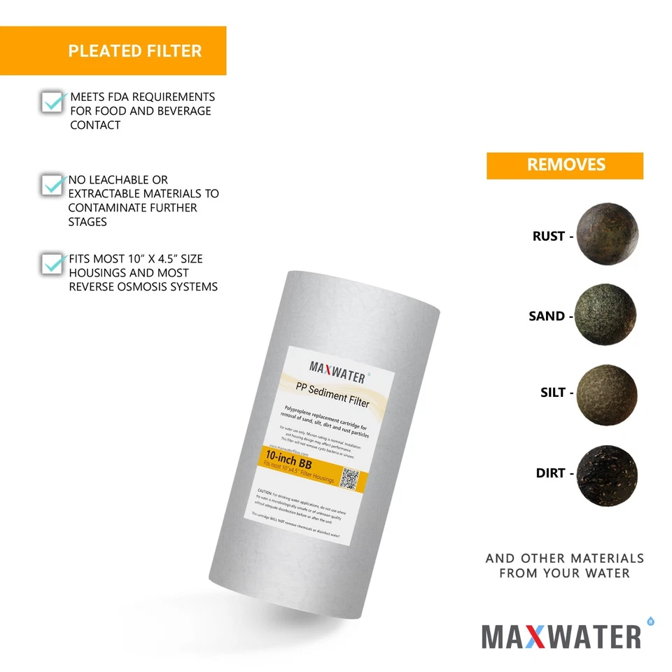 Pentek DGD-5005 5 Micron 10 x 4.5 Comparable Sediment Water Filter 20 Pack - Image 3 of 4