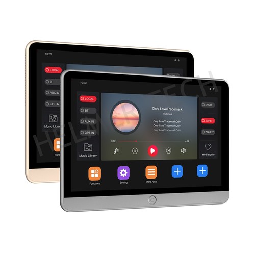 8" Touch Screen WIFI Audio Amplifier, Home Theater Digital Stereo Wall Amplifier - Picture 3 of 13