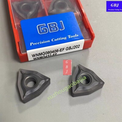 GBJ-CNC WNMG080408-EF WNMG432-EF GBJ205 Carbide turning insert 10pcs triangle