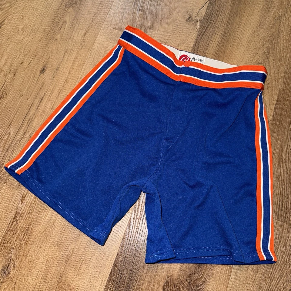 Pantalones Cortos Entrenadores Rawlings De Colección Para Hombres 30 Fútbol Softbol Gimnasio Rayas Años 70 Años 80 Foto 2 de 4