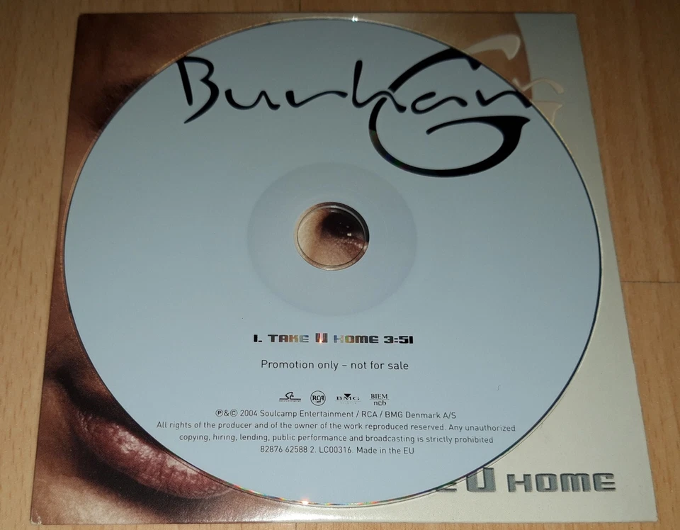 BURHAN G - Take U Home / Playground - 2 PROMO CD Single R&B Rnb SHAWN DESMAN  - Bild 4 von 4