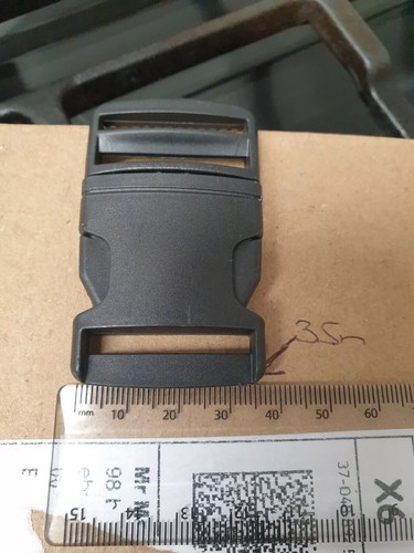 10,20,25,32,40,50mm Black Plastic Side Release Buckles For Webbing Bags Straps - Picture 8 of 35