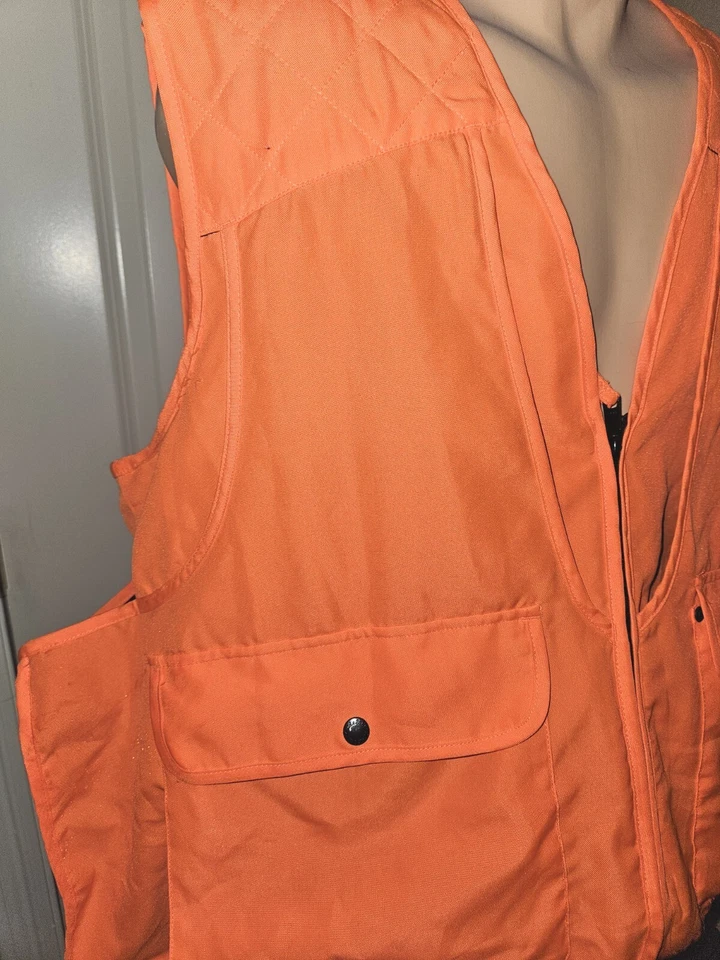 Cabela's Men's Hunting Vest Blaze Safety Orange Utility Size Large - Image 2 of 4