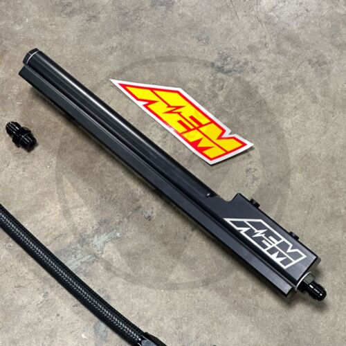 AEM Budget Fuel Rail Swap Kit for Honda Civic Integra B Series EG EK DC2 (Black) - Picture 6 of 9