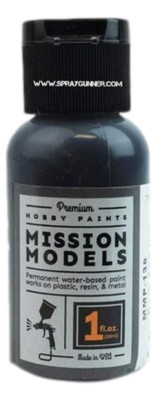 Mission Models MIOMMP-138 Acrylic Model Paint, 1oz Bottle, Extra Dark Sea Grey 
