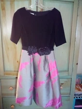 TERI JON by RICKIE FREEMAN Holiday Cocktail Party Flare Cocktail Dress - Size 2