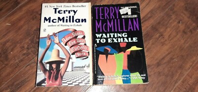 Lot of 2 Terry McMillan paperbacks, How Stella Got Her Groove, Waiting to Exhale