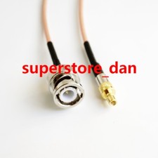 BNC male plug to SMB male straight crimp RF RG316 jumper pigtail cable