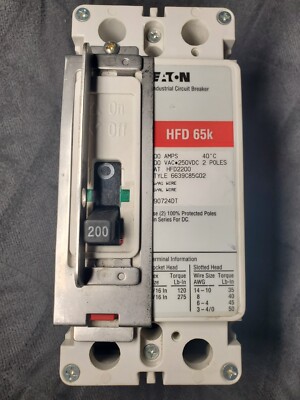 Eaton HFD2200 Cutler Hammer Main Breaker