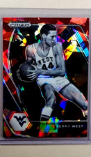 2021 2021-22 Panini Prizm Draft Picks Red Cracked Ice #100 Jerry West HOF Lakers