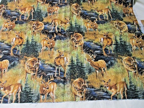 Stoney Brook Scenic - 2012 - Rehe am Bach - 44" x 1 Yard - Bild 1 von 4