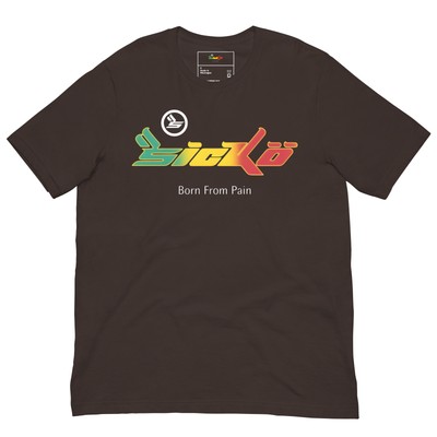 Custom Sicko Born From Pain Rasta Brown t-shirt - all sizes