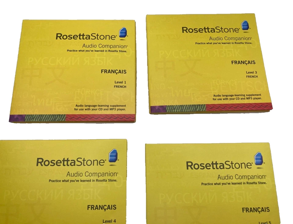 Rosetta Stone French Francais Level 1 3 4 5 CD Includes Headset - image 3 of 4