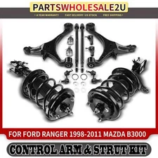 12x Front Strut &Coil Spring Control Arm Sway Bar Kit for Honda Civic 03-05 1.7l