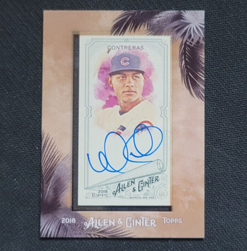 Willson Contreras #MA-WO 2018 Topps Allen & Ginter Framed Mini Autographs card