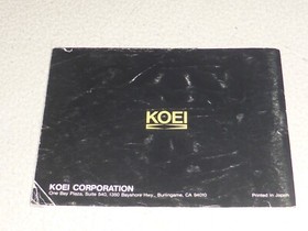 NINTENDO NES NOBUNAGA'S AMBITION INSTRUCTION MANUAL BOOKLET ONLY KOEI