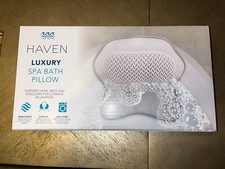 Haven Luxury Spa Bath Pillow Supports Head Neck and Shoulders Easy Machine Wash