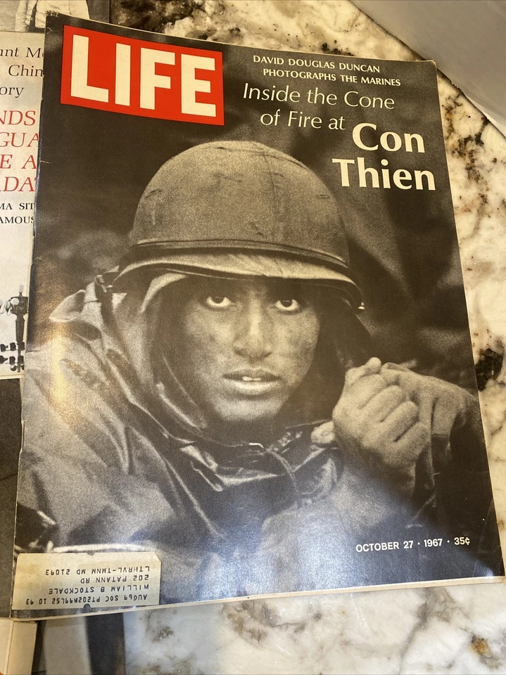 Lot of 1967 Life Magazine ~ Vietnam Front Page Covers - Lot of 9 All 1967 - Image 2 of 4