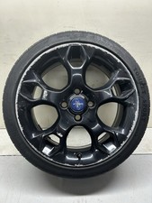 FORD FIESTA MK7 ZETEC S SNOWFLAKE ALLOY WHEEL IN BLACK 205/40R17 TYRE