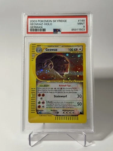Pokemon (PSA 9) Geowaz 148 Skyridge Holo German Golem Crystal cf. BGS CGC SK