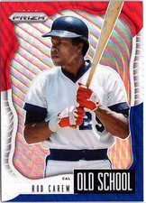 2021 Panini Prizm #OS-5 Rod Carew Old School Red/White/Blue Prizm