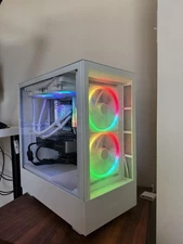 NZXT H5 Elite Desktop Intel Core i9 RTX 4070 RGB Liquid Cooling White