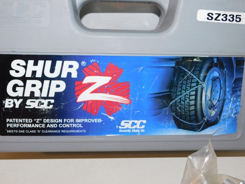 SZ335 SHUR GRIP Z Passenger Cable Tire Chains, 1 Pair - Never Used - Picture 4 of 7