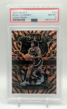 2023-24 Panini Select - Concourse Noah Clowney #73 Tiger Stripes Prizm RC PSA 8