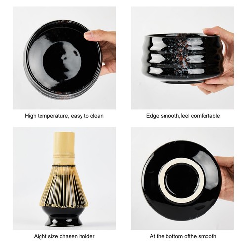 Matcha Tea Set,Matcha Making Kit (5pcs) Includes Matcha Bowl, Matcha Whisk an... - 第 2/7 張圖片