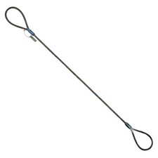 3/8" x 14' Wire Rope Choker Sling Eye  Eye 2.9 Ton Basket Crane USA