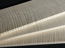 Curly Maple .90x8x24" Tiger S4S Lumber Wood Matching SET 201