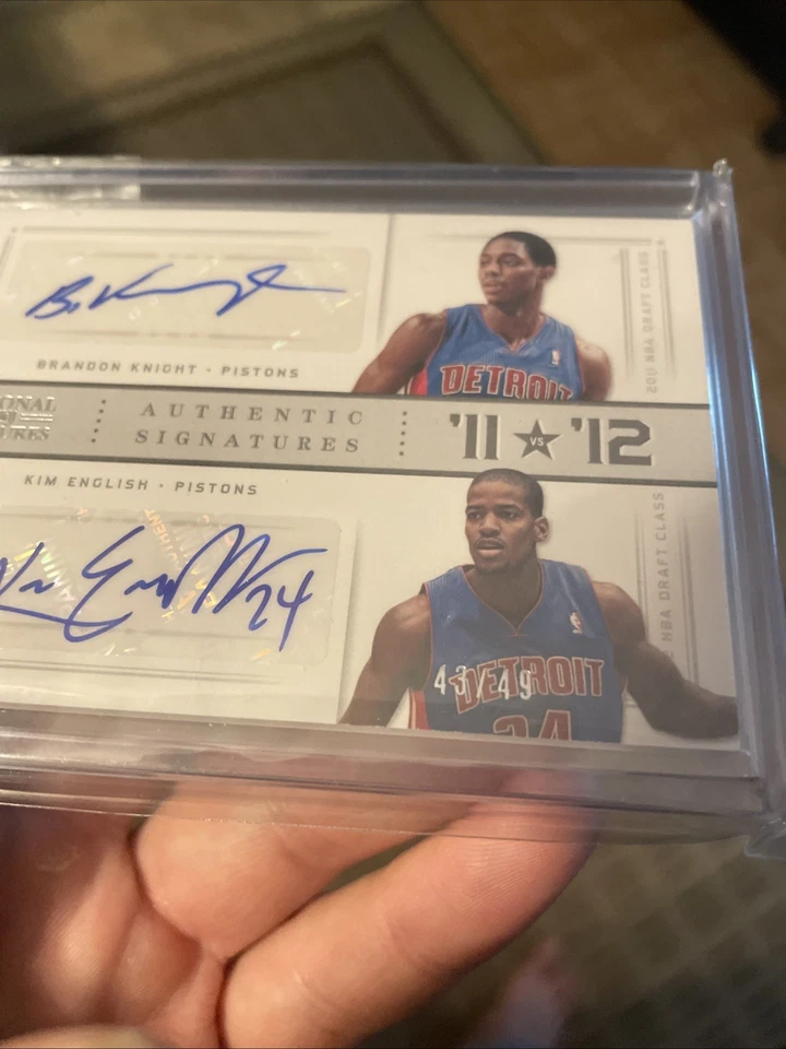 2012 National Treasures Silver /49 Brandon Knight Kim English #69 Rookie Auto RC - Image 2 of 3