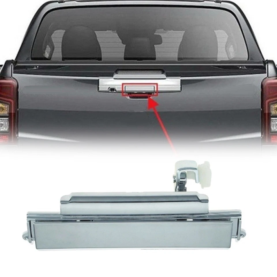 Chrome Tailgate Handle Rear Tailgate Handle Plastic Material Vehicle Maintenance - Image 3 of 4