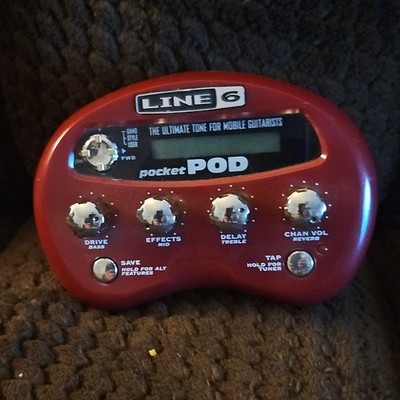 Line 6 Pocket POD Digital Multi-Effects Delay Processor for Electric Guitar Red