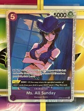 Ms. All Sunday One Piece Kingdom of Intrigue OP04-064 SR Holo Super Rare English