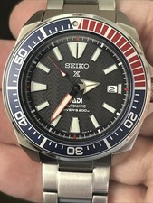 SEIKO ProspeX PADI SRPB99K1 Samurai Automatic Diver's Watch Steel Date Pepsi NOS 11