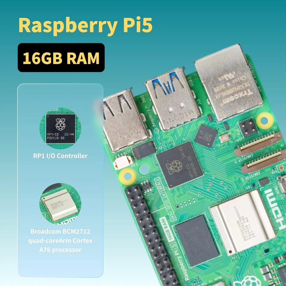 Starter Kit for Raspberry Pi 5 RAM 8GB -Pre-Loaded with 64GB Edition Raspberr... - Image 3 of 4