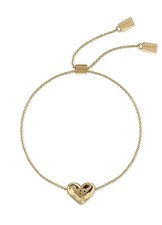 Radley London 18ct Gold Plated Hammered Heart Friendship Bracelet NEW