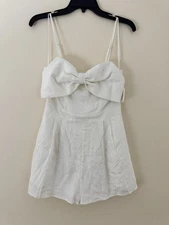 NWT Altar’d State Front Bow Linen Romper Size S 
