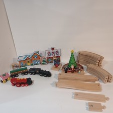 Vintage The Polar Express Brio Wooden Railway Holiday Set Incomplete  Extras