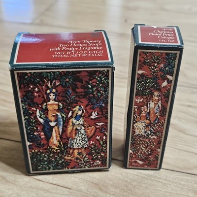 Avon Perfume Cologne Charisma 0.5oz & Two Hostess 3oz Soaps Vintage 1981 Retired