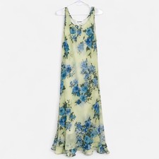 long floral dress green