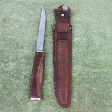 Sharp DF60 Custom Crafted Stainless Japan 6” Fixed Blade Fillet Knife W/Sheath