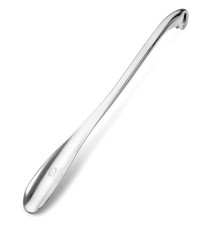 OrthoStep Shoe Horn Long Handle Metal 24 inch - Durable and Sturdy for Silver