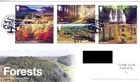 GB 2019 FORESTS FDC  [ STICKY LABEL LOWER RIGHT ]