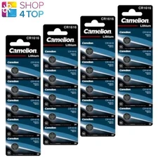20 Camelion CR1616 batteries Lithium 3V Pil à Bouton DL1616 ECR1616 5BL 2031 New