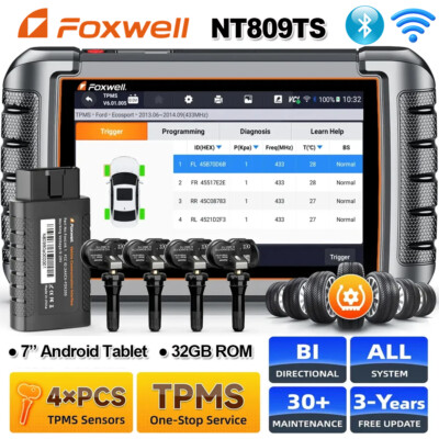 Foxwell NT809TS Auto Bidirectional OBD2 Diagnositic Scanner TPMS Programming