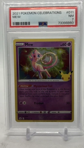 2021 Pokemon Celebrations PSA 7 Mew 011/025 Holo  -19